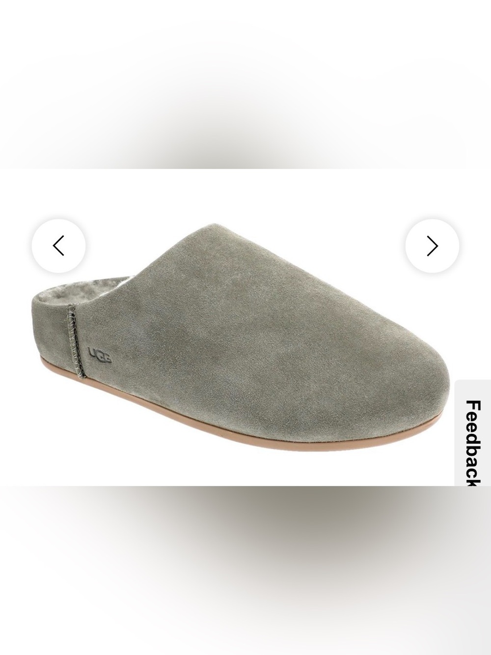 Ugg Elea slip on clog in moss color